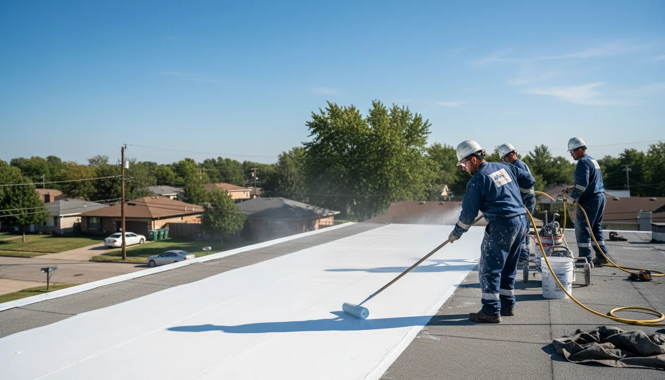 Commercial roof coating in Osco, IL near me